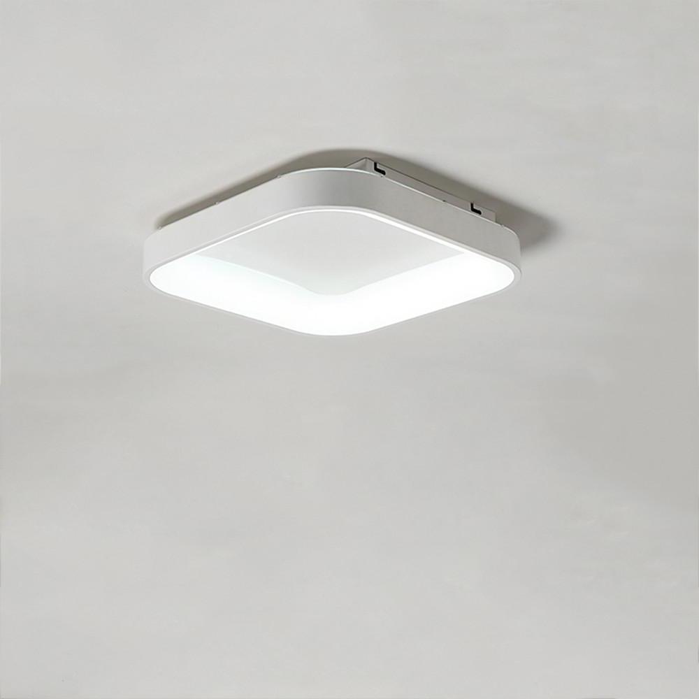 Modern Square LED Flush Mount Ceiling Light for Bedroom and Living Room Lighting