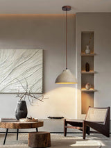 Textured Grey Ceramic Pendant Lamp Wabi Sabi Retro Rustic Hanging Light Fixture