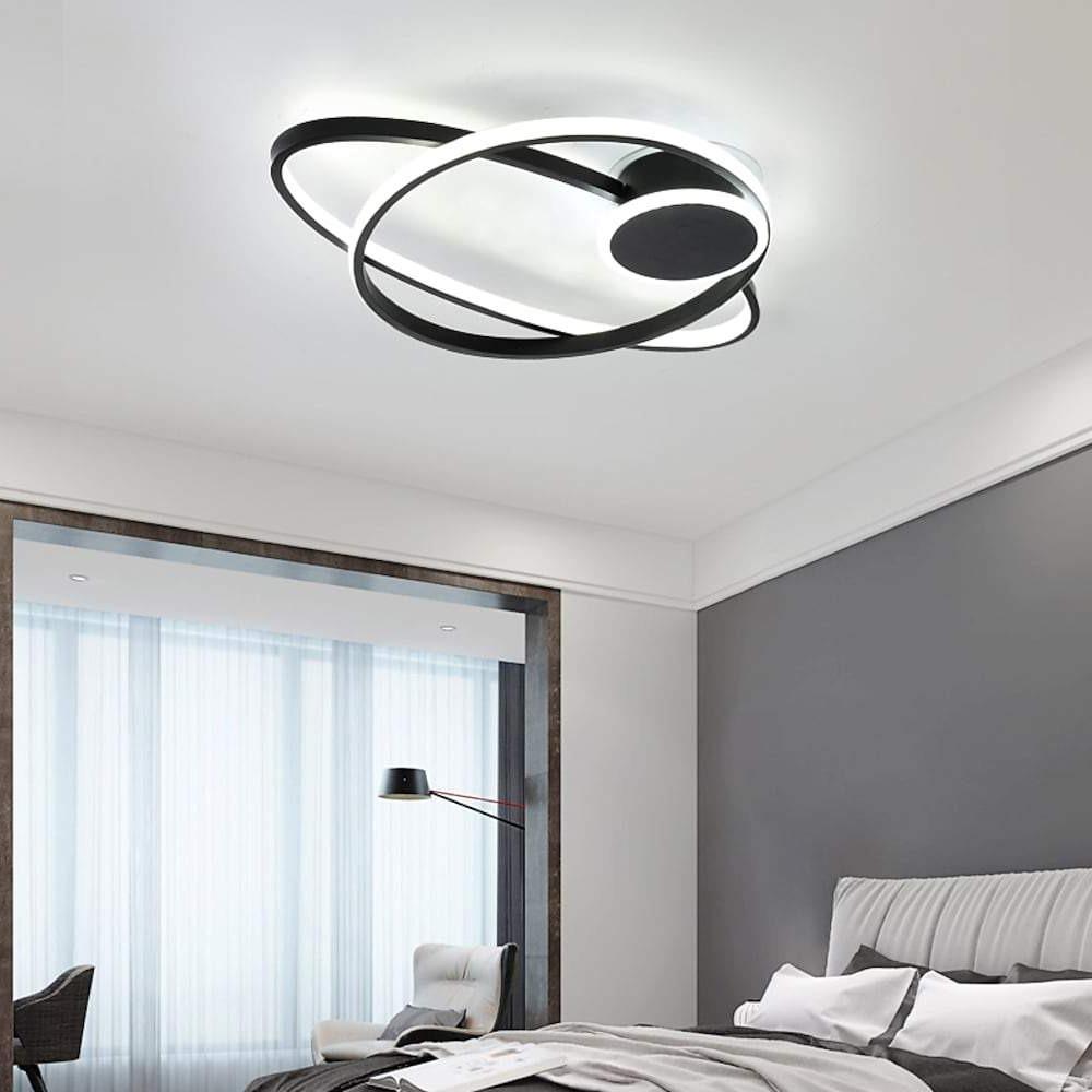Modern Dual Oval Integrated LED Flush Mount Ceiling Light for Contemporary Living Spaces