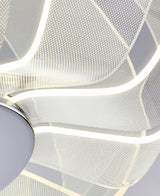 Timothy Modern Oval Acrylic Globe LED Pendant Light Chrome Finish Hanging Ceiling Fixture