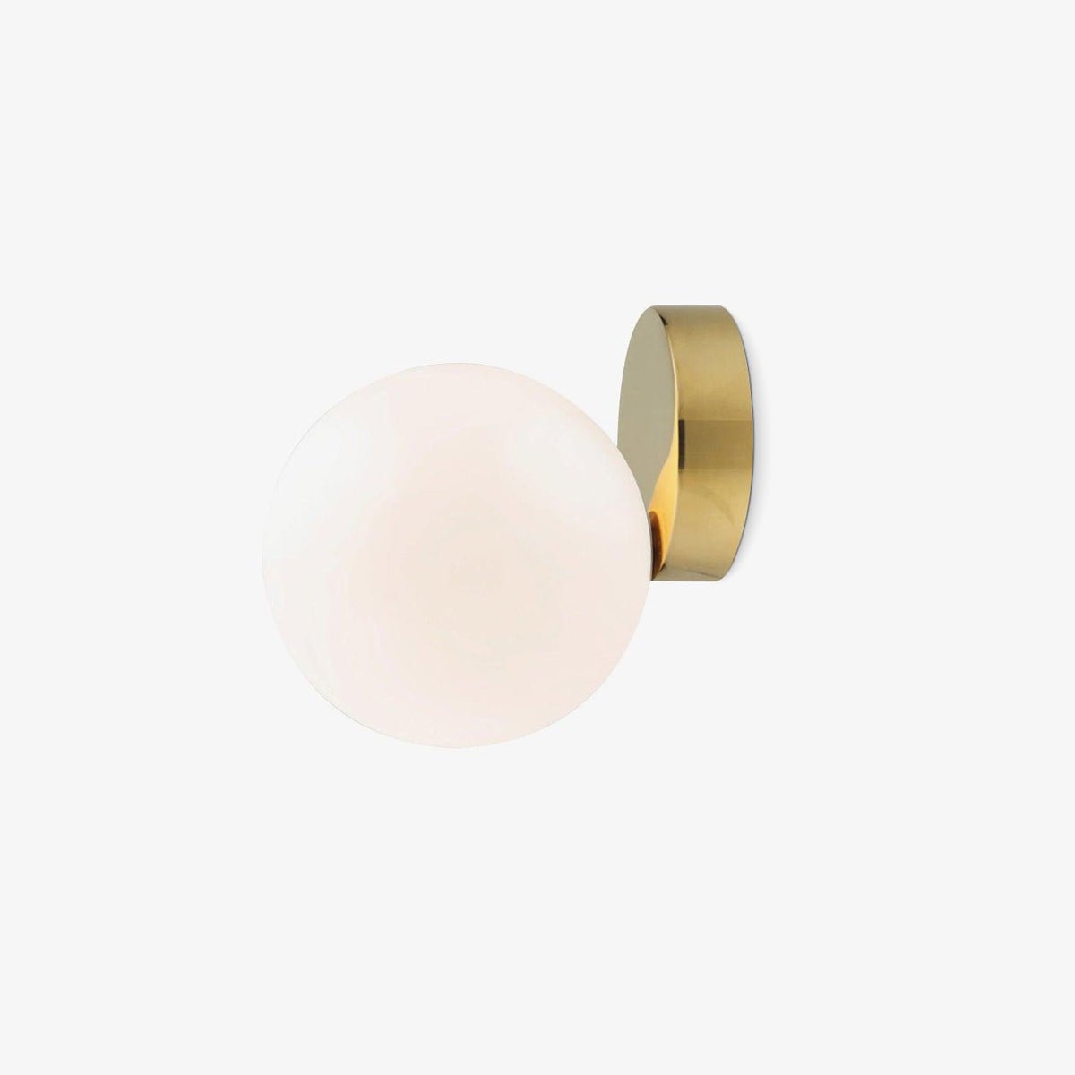 Tip of the Tongue Modern Glass Globe Wall Sconce Gold Finish Indoor Sconce Set of 2