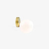 Tip of the Tongue Modern Glass Globe Wall Sconce Gold Finish Indoor Sconce Set of 2