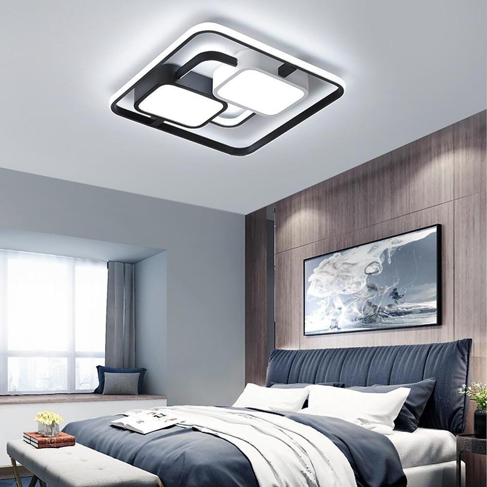 Geometric Modern Dimmable LED Ceiling Light Flush Mount Fixture