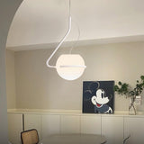 Tonda Curved Metal Hanging Pendant Lamp with Acrylic Diffuser for Modern Interiors