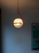 Tonda Curved Metal Hanging Pendant Lamp with Acrylic Diffuser for Modern Interiors