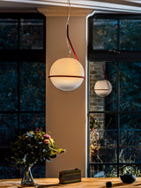 Tonda Curved Metal Hanging Pendant Lamp with Acrylic Diffuser for Modern Interiors