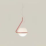 Tonda Curved Metal Hanging Pendant Lamp with Acrylic Diffuser for Modern Interiors