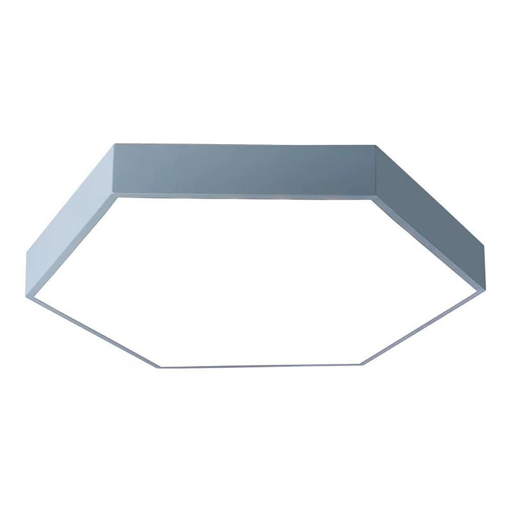 Modern Geometric Hexagon LED Flush Mount Ceiling Light Fixture for Home Decor