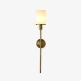 Tracie Transitional Alabaster and Glass Wall Sconce Light for Bathroom Vanity