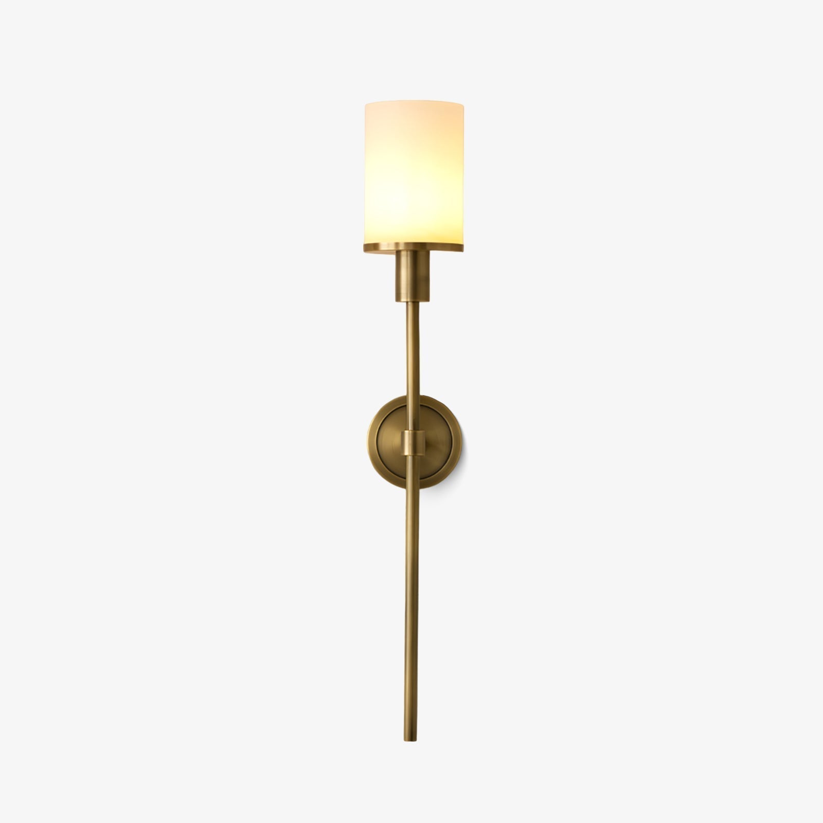Tracie Transitional Alabaster and Glass Wall Sconce Light for Bathroom Vanity