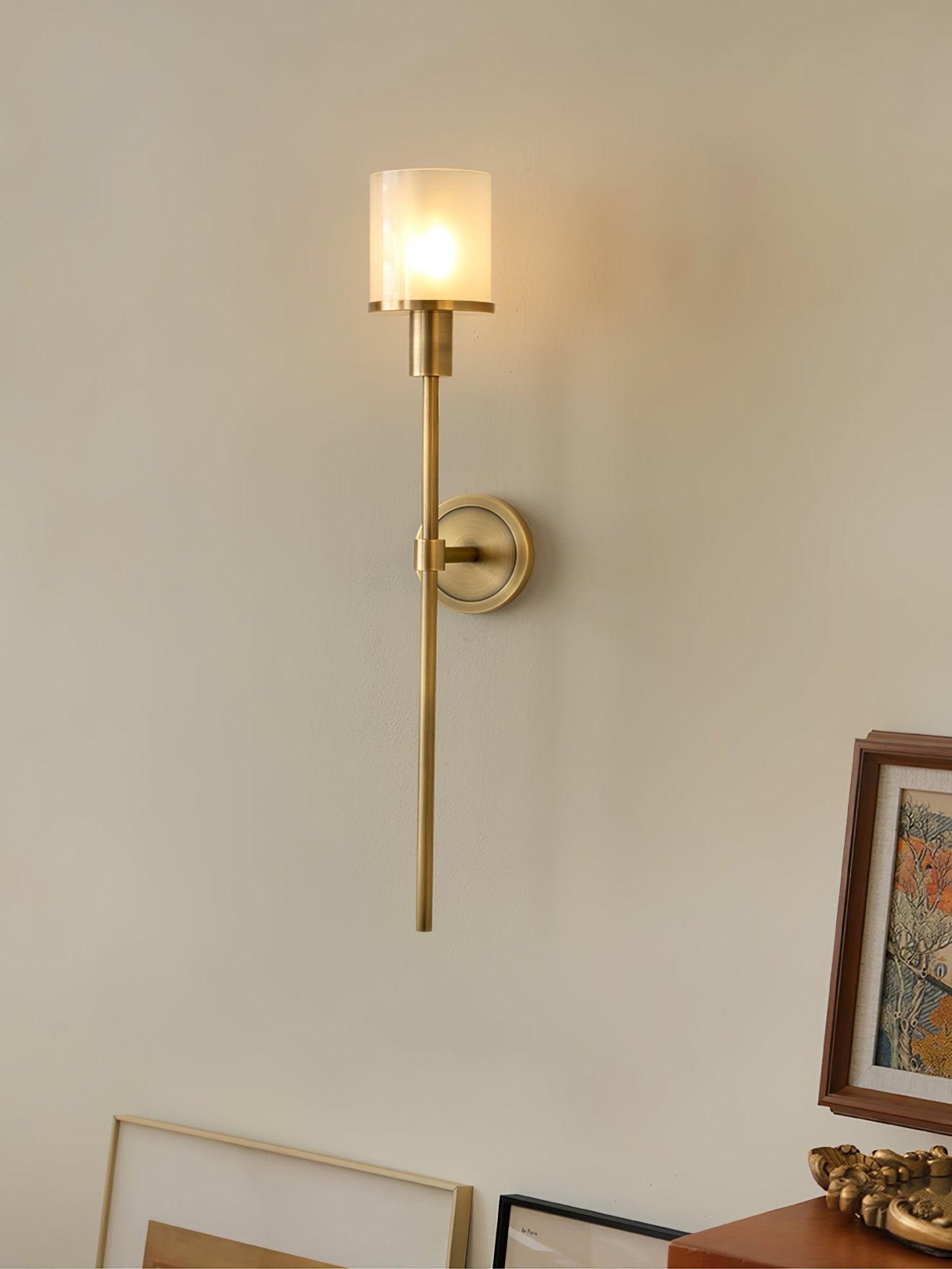 Tracie Transitional Alabaster and Glass Wall Sconce Light for Bathroom Vanity