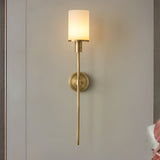Tracie Transitional Alabaster and Glass Wall Sconce Light for Bathroom Vanity