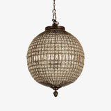 Traditional Gold Crystal Globe Pendant Chandelier for Elegant Interior Lighting