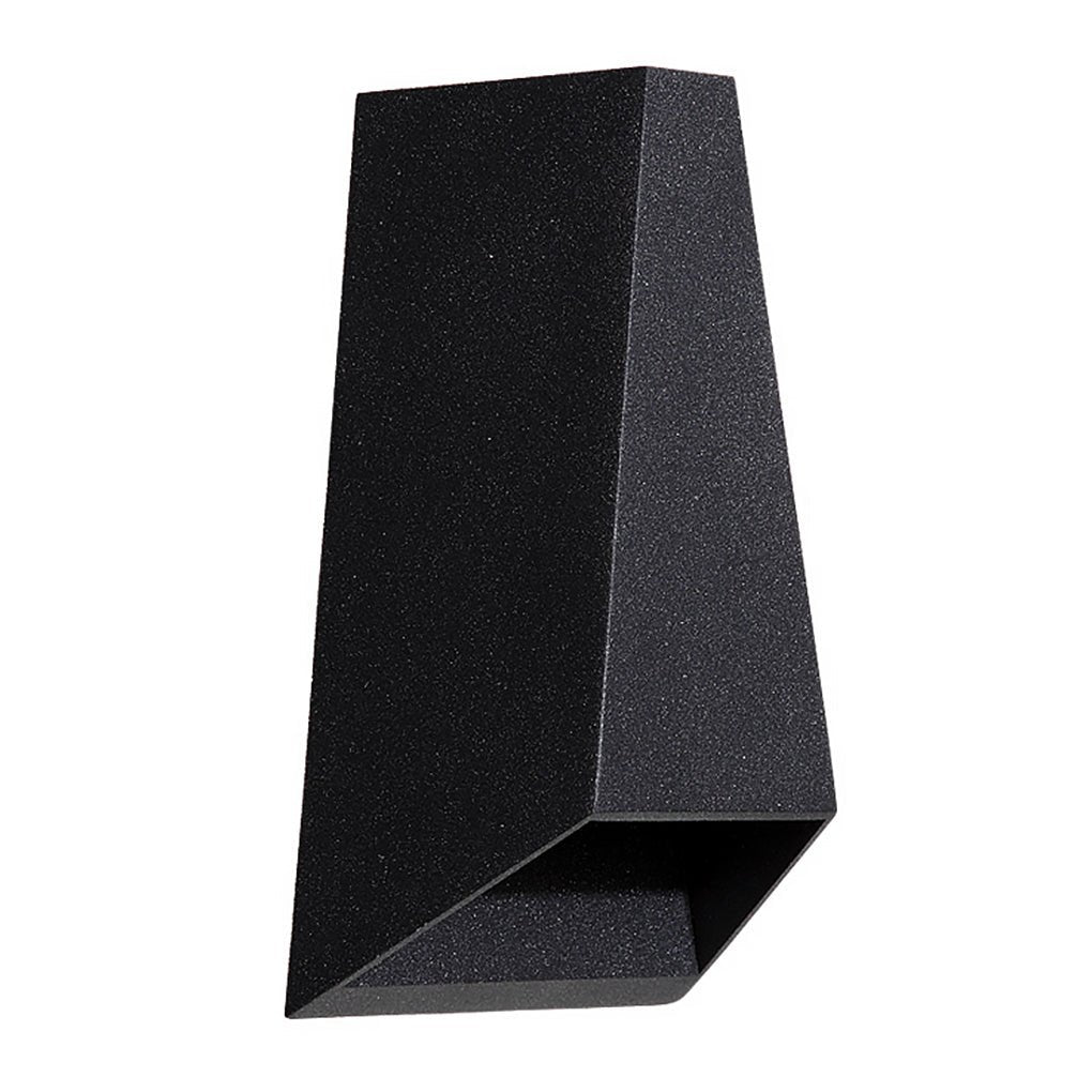 Trapezoidal LED Waterproof Outdoor Wall Sconce Modern Black Up and Down Exterior Porch Light