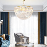 Trevi Elegant Murano Glass Chandelier Mid Century Modern Flush Mount Ceiling Light