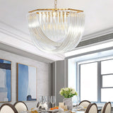 Trevi Elegant Murano Glass Chandelier Mid Century Modern Flush Mount Ceiling Light