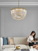 Trevi Elegant Murano Glass Chandelier Mid Century Modern Flush Mount Ceiling Light