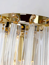 Trevi Glass Murano Style Wall Sconce Gold Mid Century Indoor Light for Bedroom Living Room