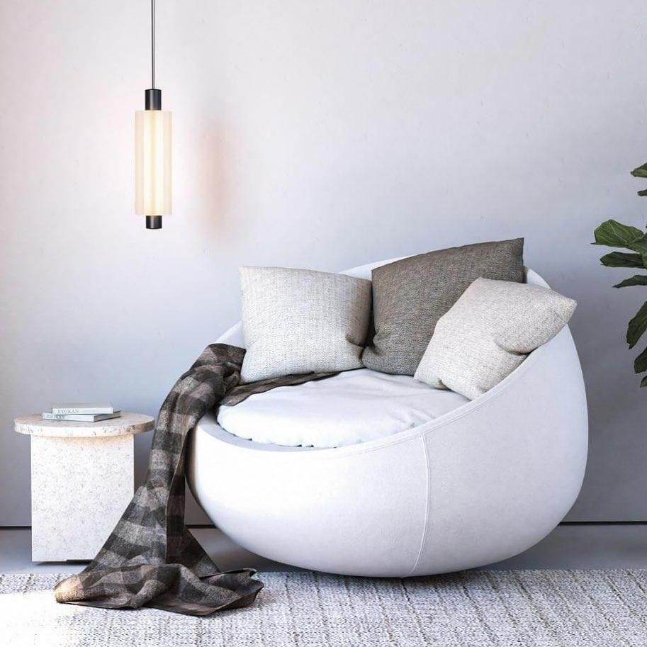 Trillium Trifoliate Modern LED Pendant Light Elegant Pearl Style Hanging Ceiling Lamp for Living Room Decor