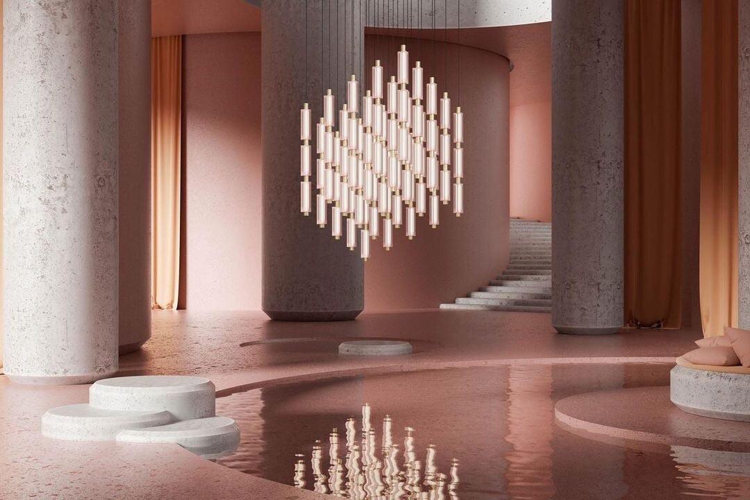 Trillium Trifoliate Modern LED Pendant Light Elegant Pearl Style Hanging Ceiling Lamp for Living Room Decor