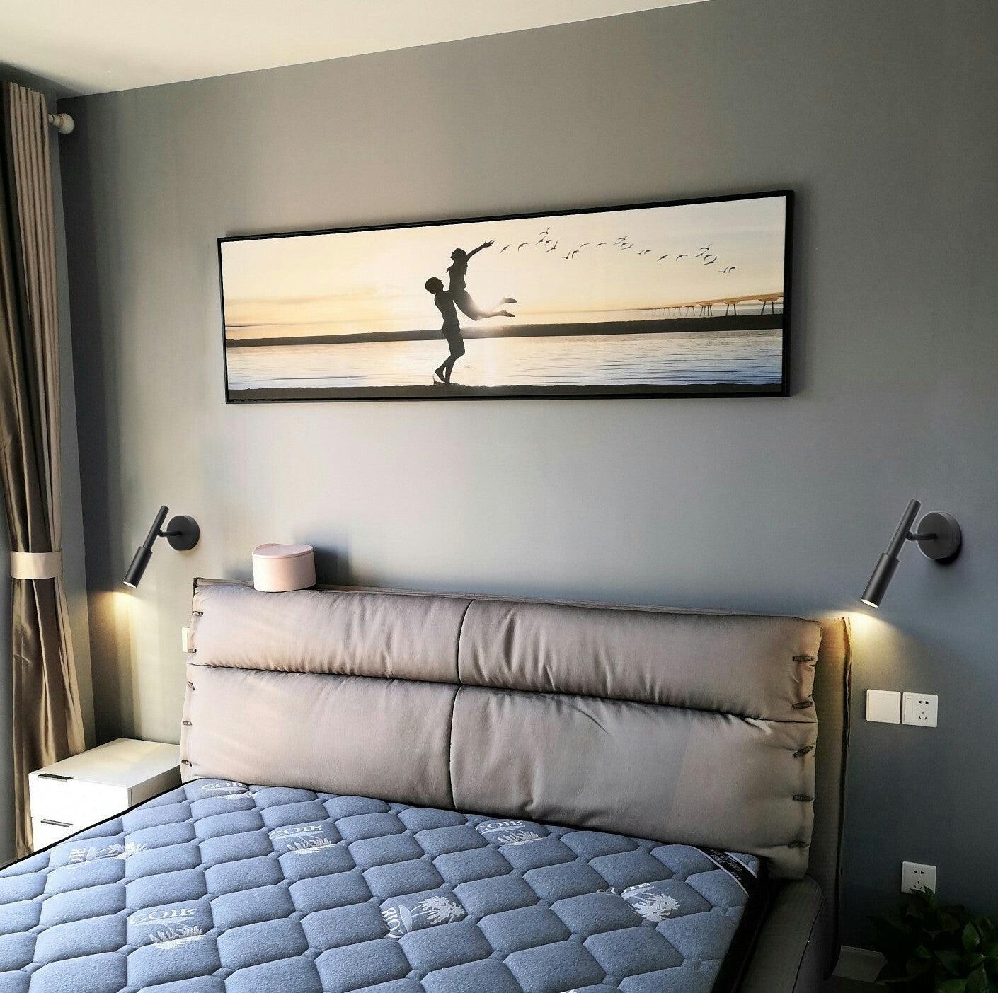 Tubino Modern Swivel LED Wall Sconce Adjustable Interior Reading Light for Bedroom