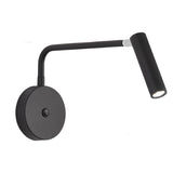 Tubular LED Swing Arm Wall Light Adjustable Bedside Reading Sconce Spotlight for Bedroom