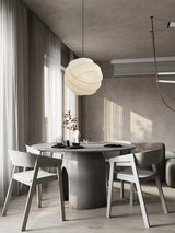 Turner Modern Cocoon Sphere Pendant Light Geometric Hanging Ceiling Lamp in White and Black