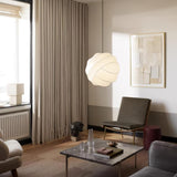 Turner Modern Cocoon Sphere Pendant Light Geometric Hanging Ceiling Lamp in White and Black