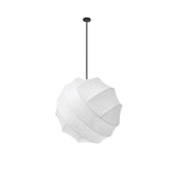 Turner Modern Cocoon Sphere Pendant Light Geometric Hanging Ceiling Lamp in White and Black