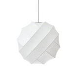 Turner Modern Cocoon Sphere Pendant Light Geometric Hanging Ceiling Lamp in White and Black