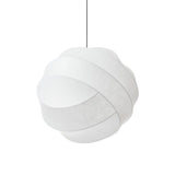 Turner Modern Cocoon Sphere Pendant Light Geometric Hanging Ceiling Lamp in White and Black
