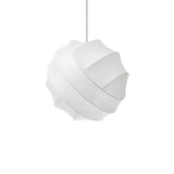 Turner Modern Cocoon Sphere Pendant Light Geometric Hanging Ceiling Lamp in White and Black
