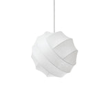 Turner Modern Cocoon Sphere Pendant Light Geometric Hanging Ceiling Lamp in White and Black