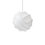 Turner Modern Cocoon Sphere Pendant Light Geometric Hanging Ceiling Lamp in White and Black