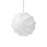 Turner Modern Cocoon Sphere Pendant Light Geometric Hanging Ceiling Lamp in White and Black