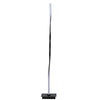 Modern 49 Inch Black Aluminum Spiral LED Floor Lamp with Dimmable RGB Lighting for Living Rooms