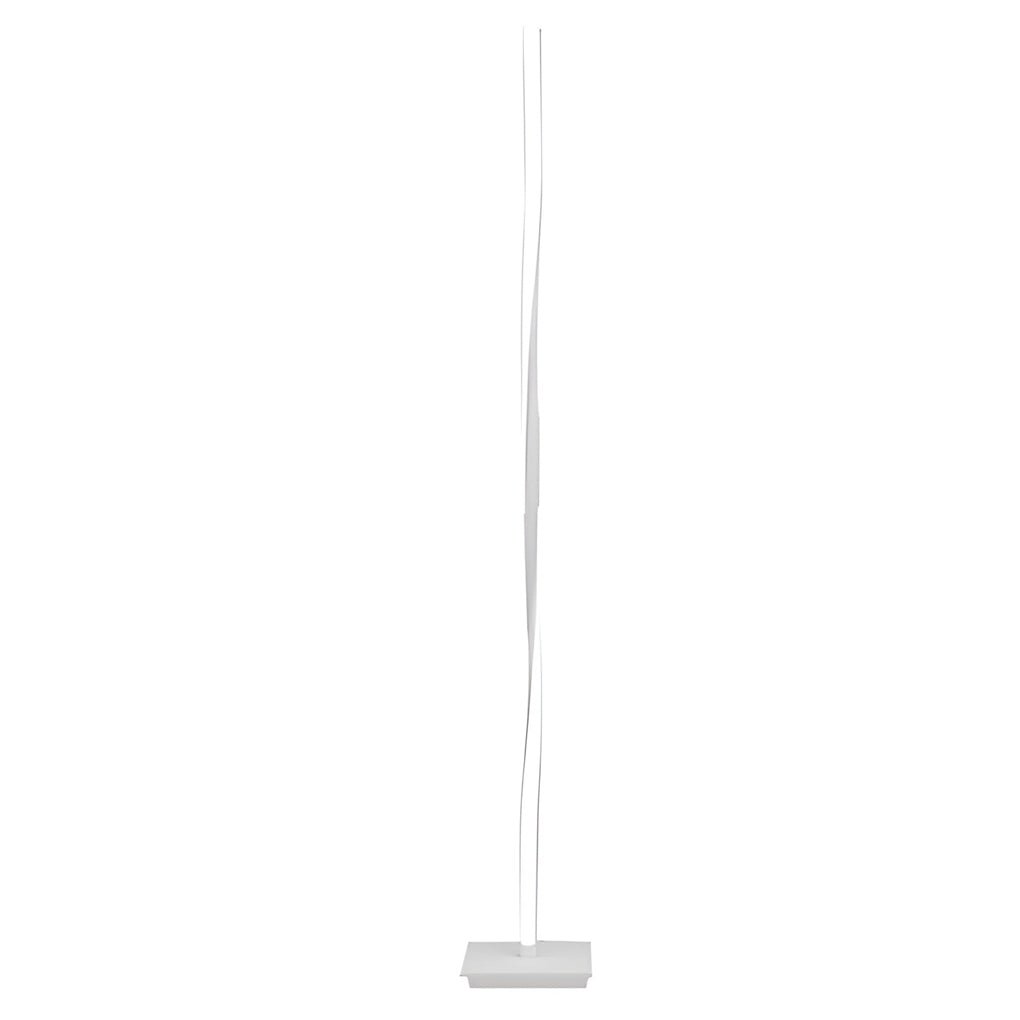 Modern 49 Inch Black Aluminum Spiral LED Floor Lamp with Dimmable RGB Lighting for Living Rooms