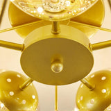 Modern Gold Star Shaped LED Ceiling Light 5 Light Geometric Flush Mount Fixture for Bedrooms