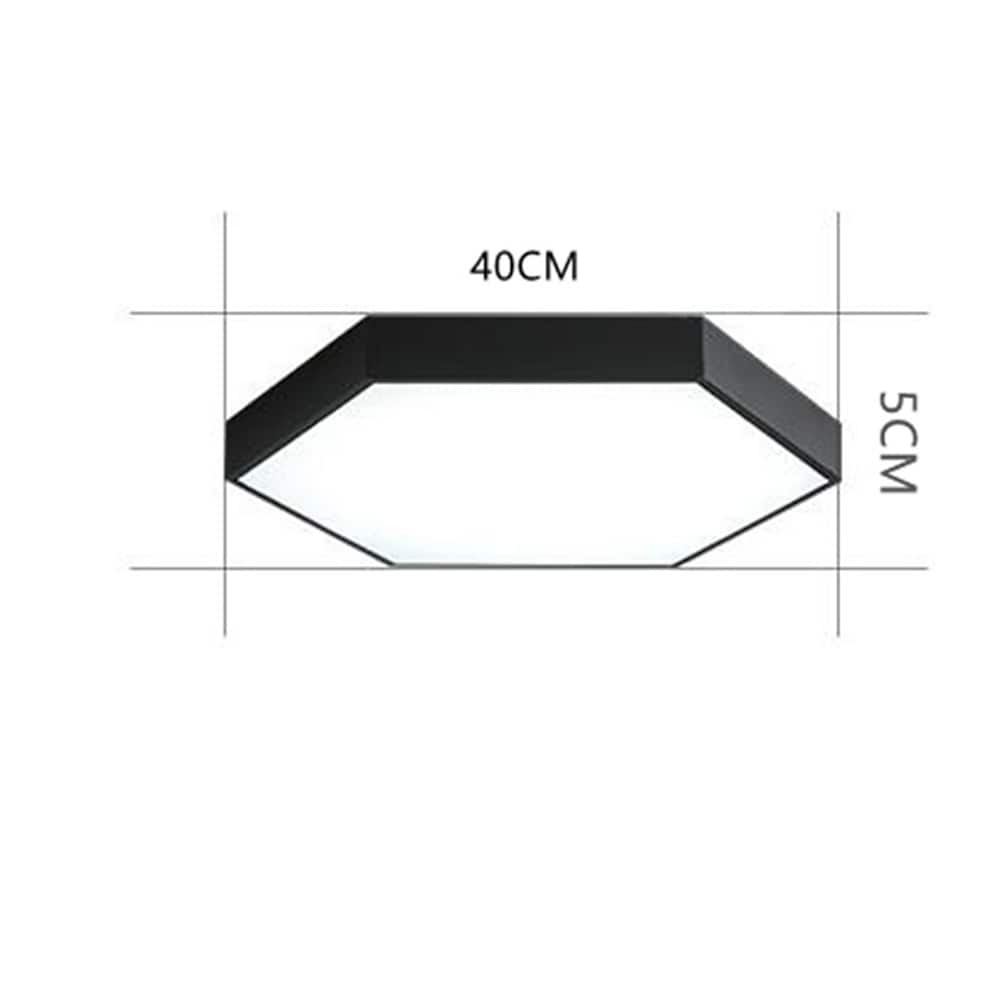Modern Hexagonal LED Flush Mount Ceiling Light for Bedroom and Living Room