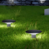 UFO Style Solar Outdoor Post Cap Lights Waterproof Aluminum Garden Fence Lighting with Dual Modes