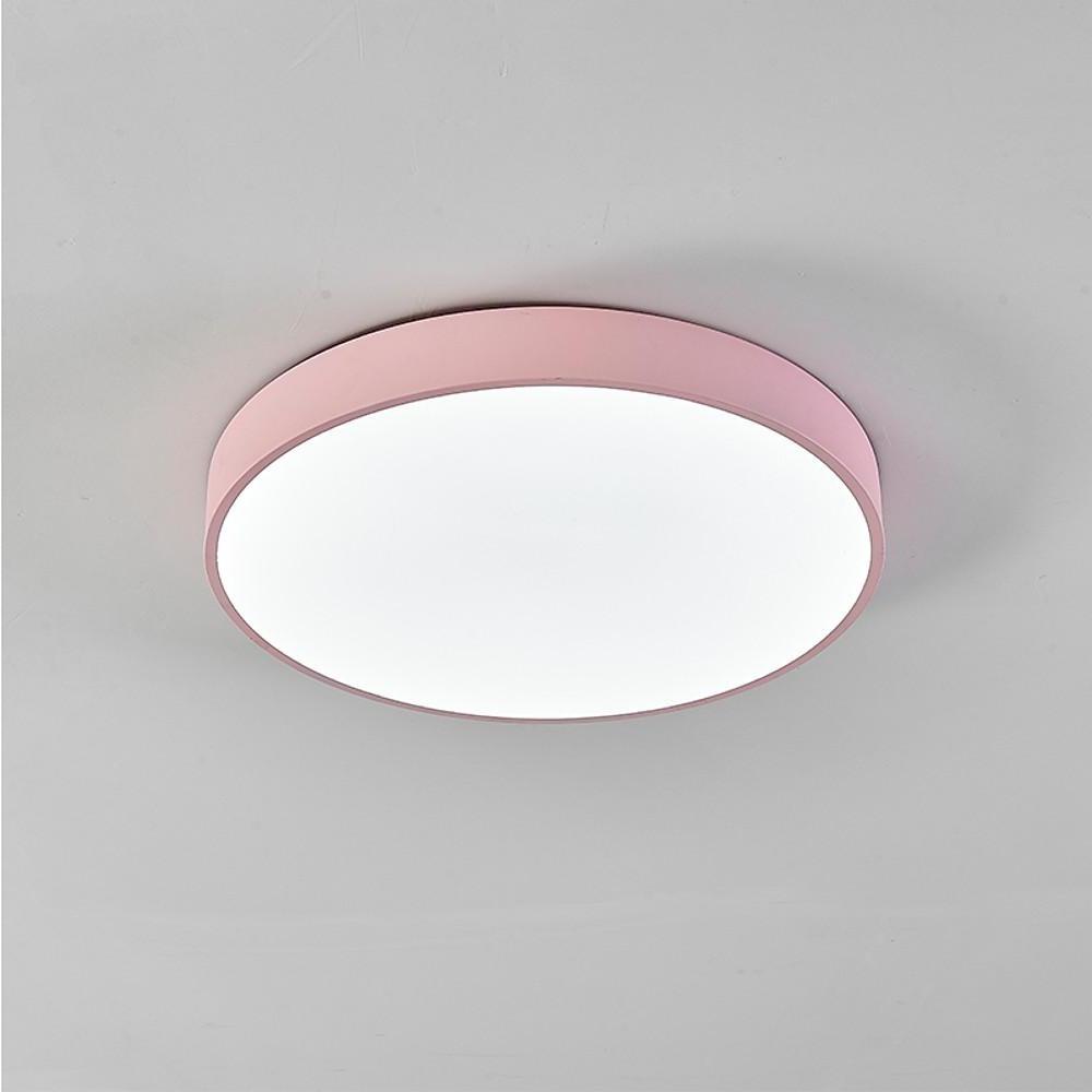 Modern Ultra Thin Round LED Flush Mount Ceiling Light for Contemporary Bedroom and Living Room