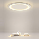 Modern Ultrathin Round LED Ceiling Light Acrylic Flush Mount Fixture for Bedroom and Living Room