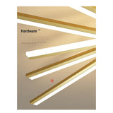 Modern Flower Shaped LED Ceiling Light Abstract Gold Geometric Flush Mount Fixture