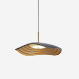 Valentina Modern LED Pendant Light with Curved Resin Shade for Kitchen and Dining Room