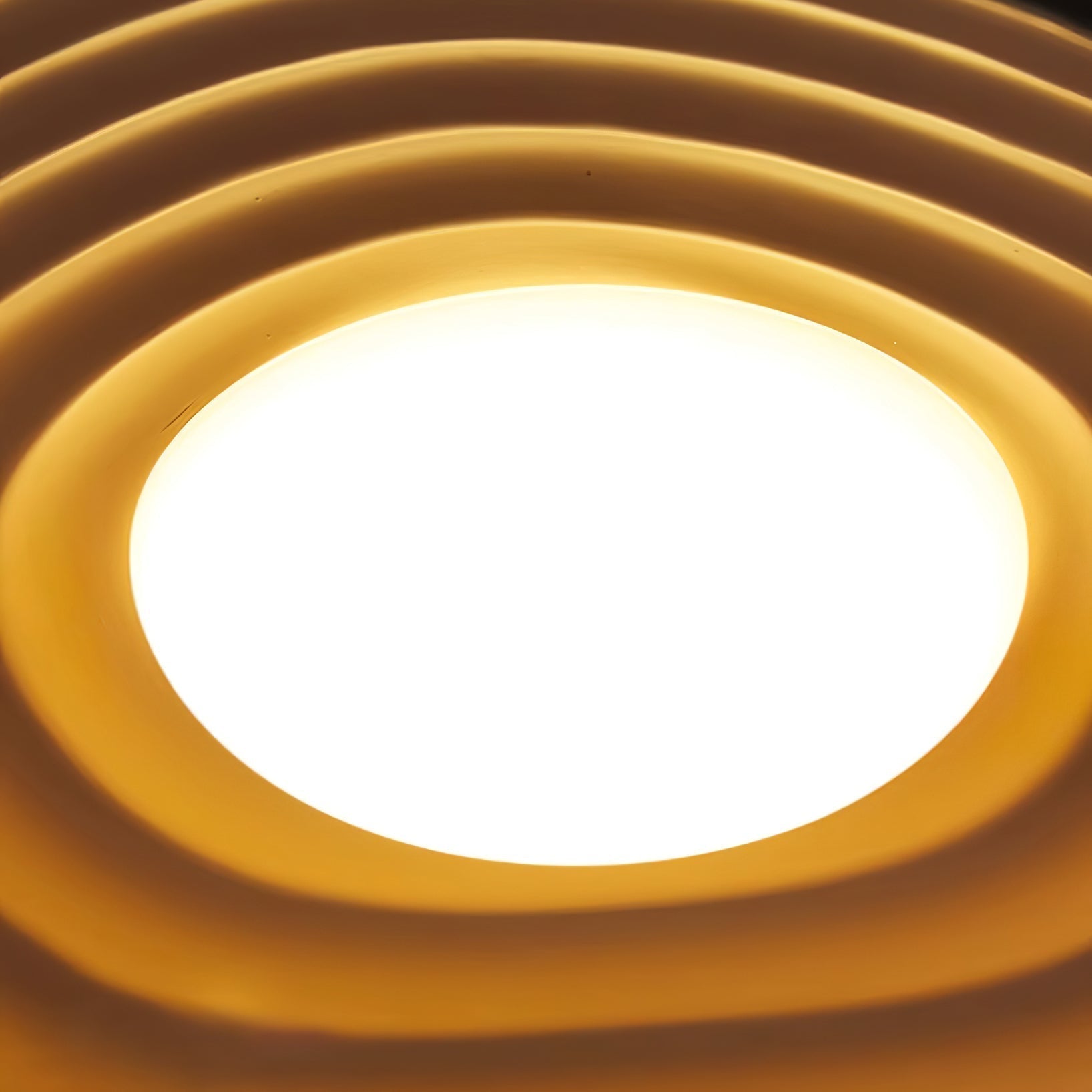 Valentina Modern LED Pendant Light with Curved Resin Shade for Kitchen and Dining Room