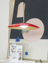 Valentina Modern LED Pendant Light with Curved Resin Shade for Kitchen and Dining Room
