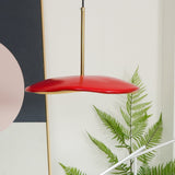 Valentina Modern LED Pendant Light with Curved Resin Shade for Kitchen and Dining Room