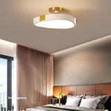 Modern Geometric LED Flush Mount Ceiling Light Abstract Metal Bedroom Lamp