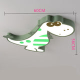 Modern Dinosaur LED Ceiling Lamp Dimmable Flush Mount Lighting for Kids Bedroom and Playroom