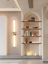 Vertical Gold Tubo Linear LED Wall Lamp Modern Minimalist Architectural Sconce Lighting